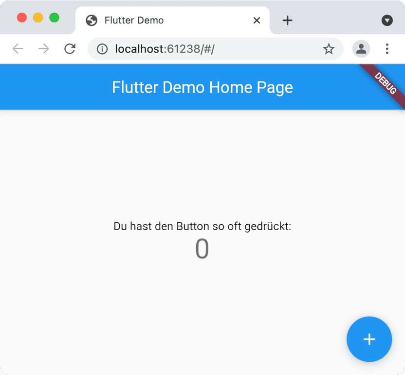 Flutter application with German localizations