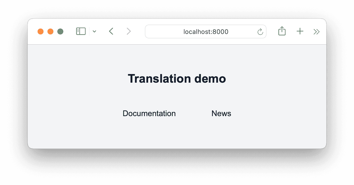 Laravel project translation
