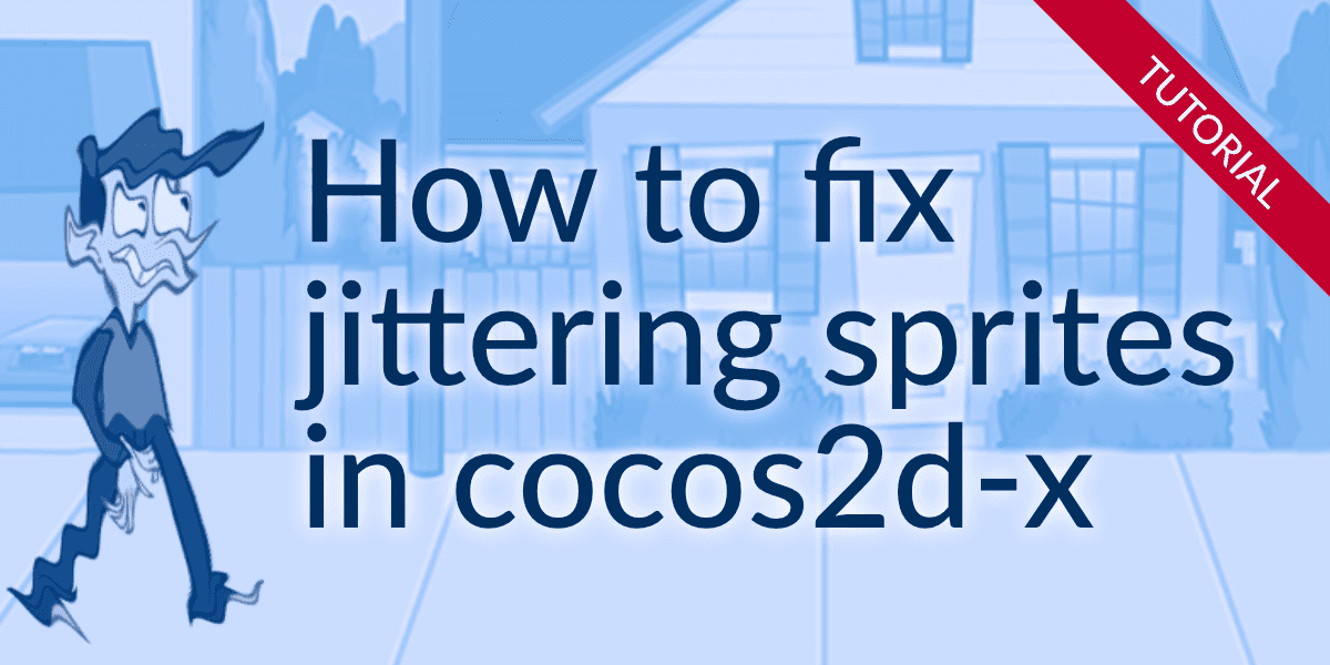 How to fix jittering sprites in cocos2d-x
