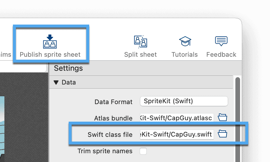 Set swift file name and publish