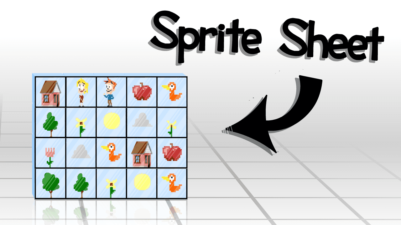 What is a sprite sheet? Introducing a sprite sheet to increase game performance.