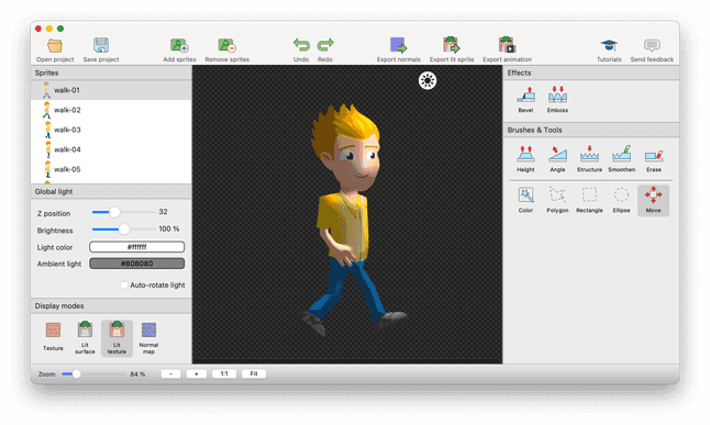 SpriteIlluminator: User Interface documentation