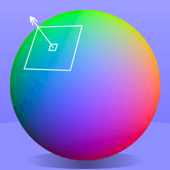 Colors in a normal map represent the direction, the pixel is facing